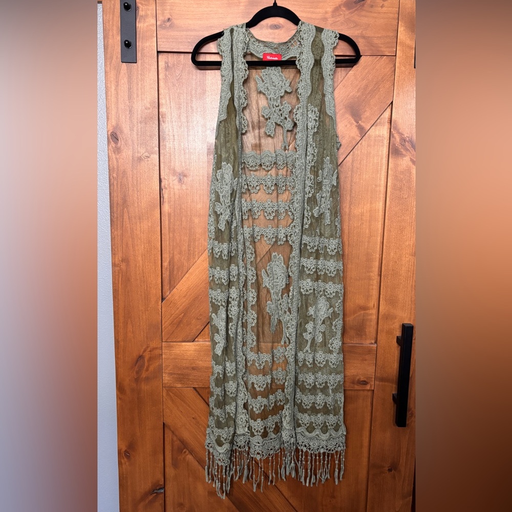 Elegant Olive Lace Women Top